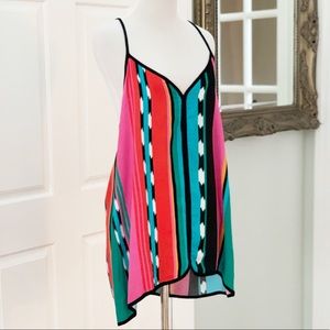 Ella Moss Surfer Stripe Tank Top Size M